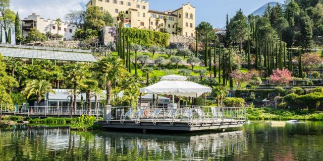 I giardini botanici di Merano, dove si ammirano piante da tutto il mondo